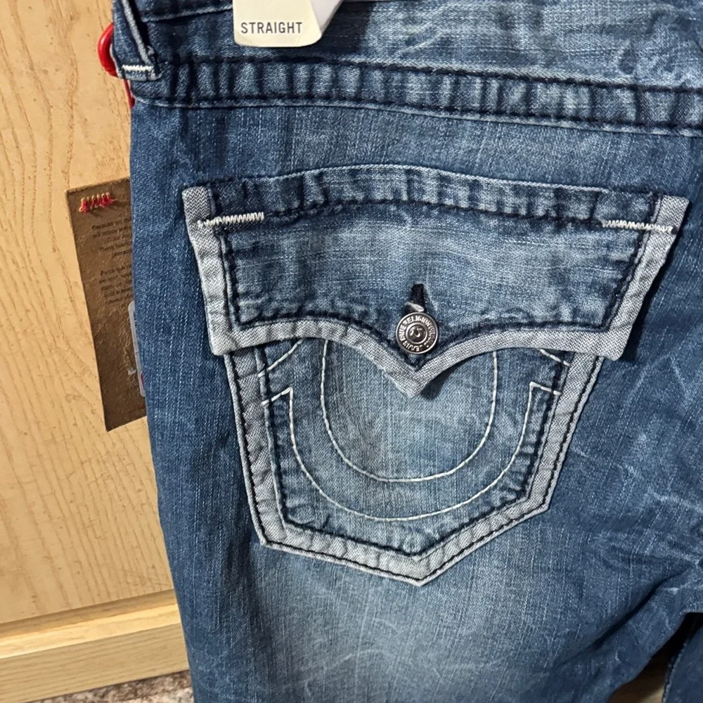 True Religion Dark Blue Straight Jeans